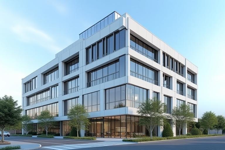 Modern office building exterior of Digital Play Sdn. Bhd. located in Cyberjaya